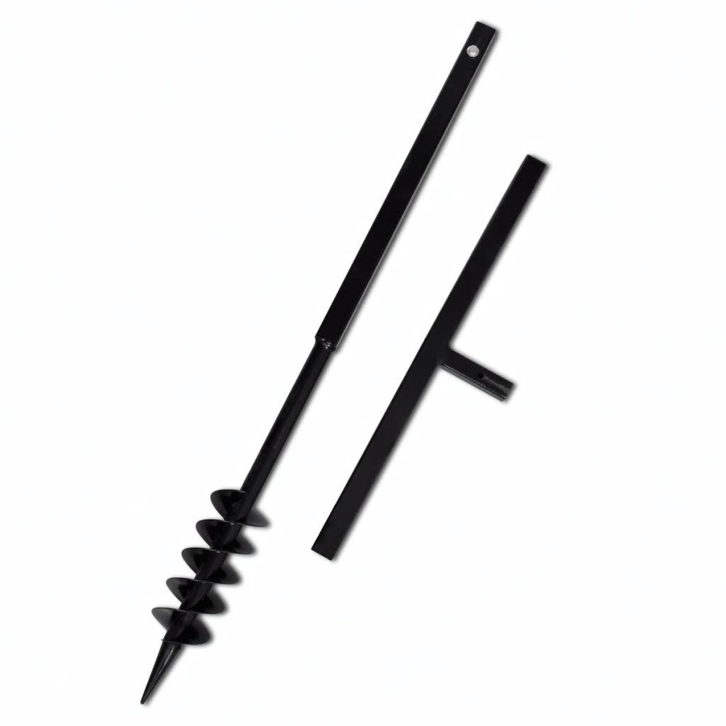 VD Grondboor met handvat en schroefkop dubbele schroef 120 mm