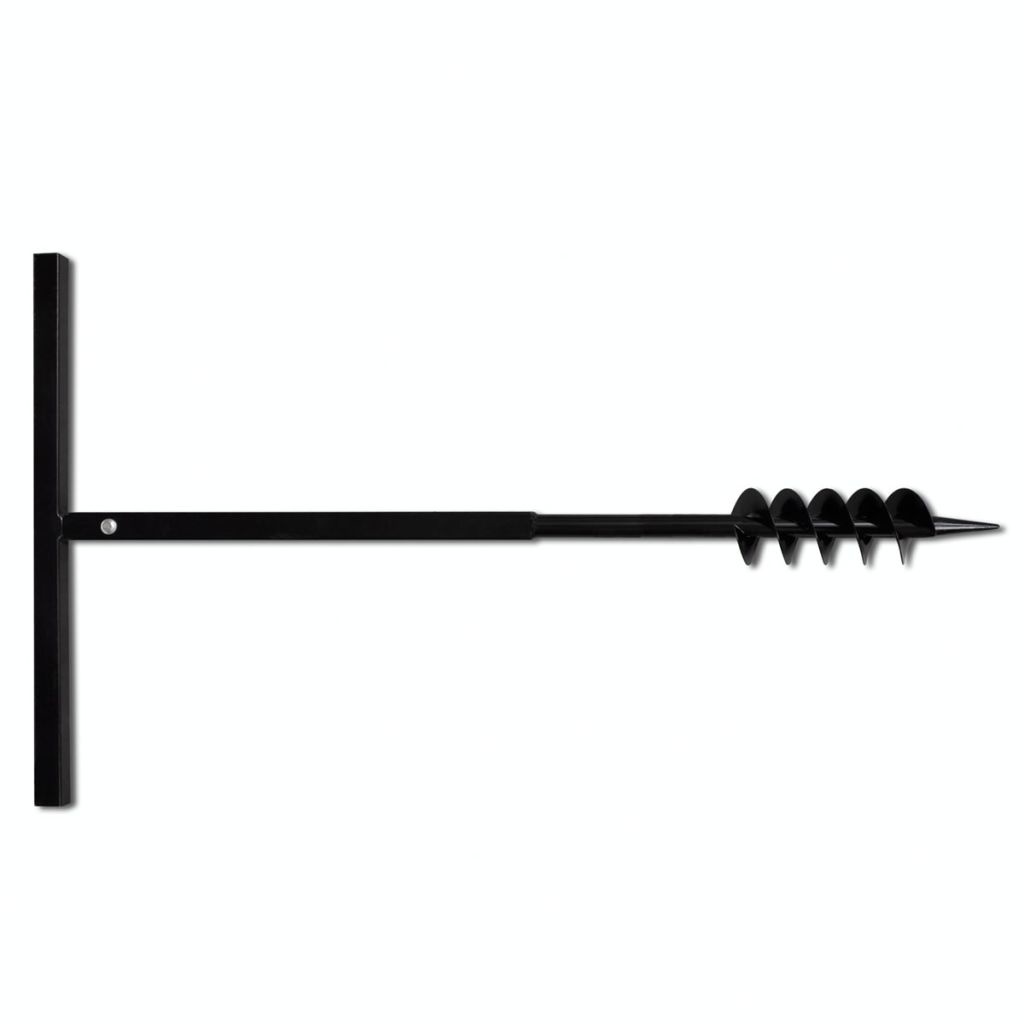 VD Grondboor met handvat en schroefkop dubbele schroef 180 mm