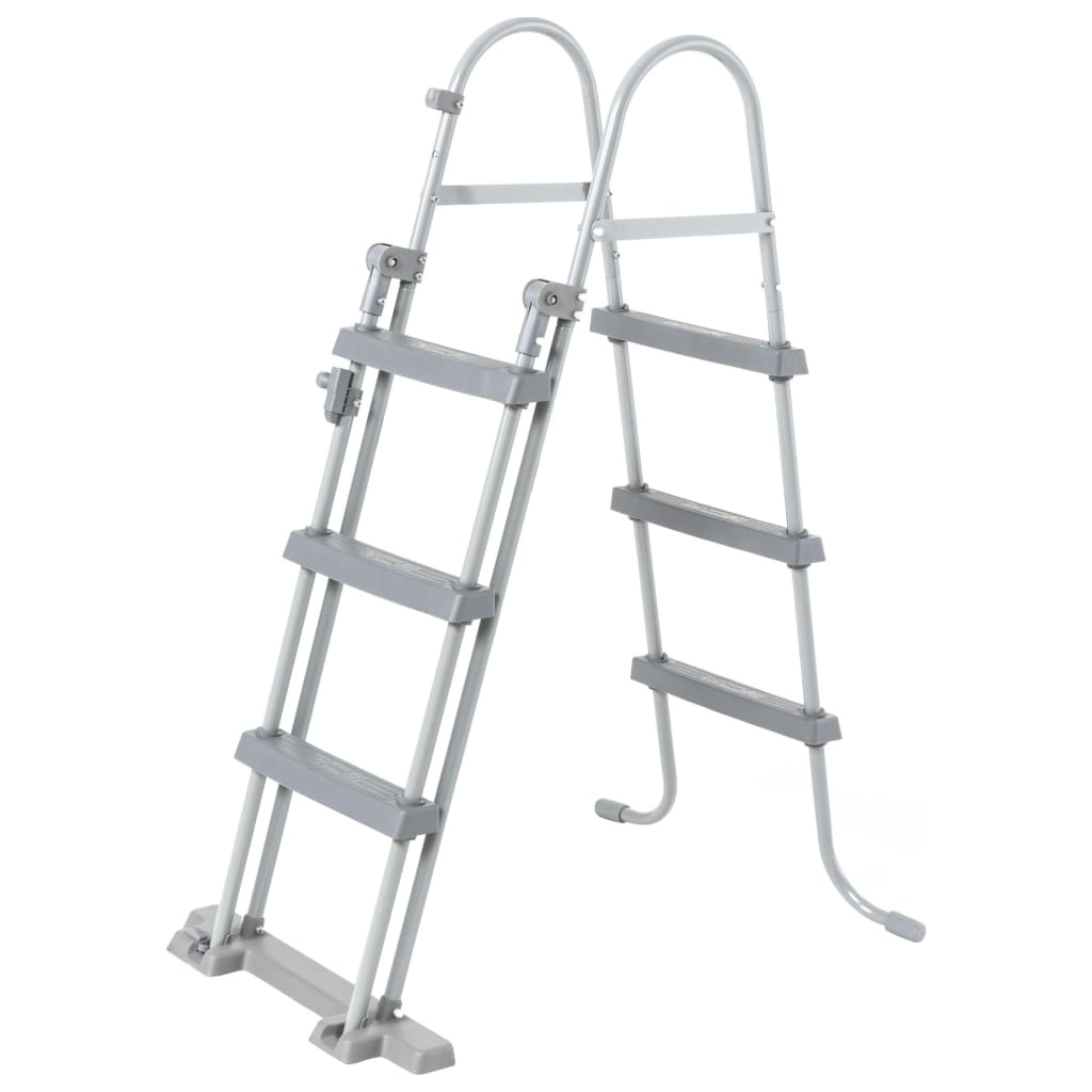 Splasher pool met ladder en pomp 350 x 90 cm wit