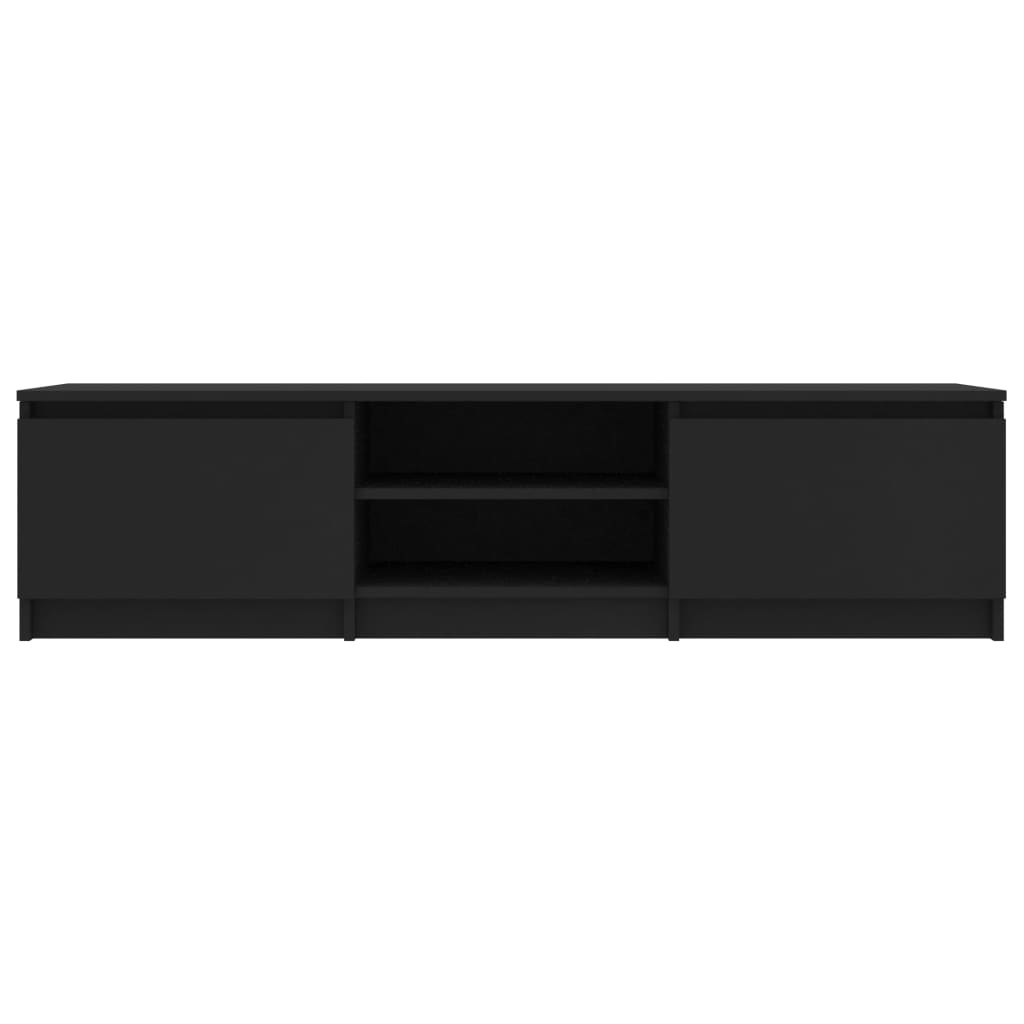VD Tv-meubel 140 x 40 x 35,5 cm spaanplaat zwart