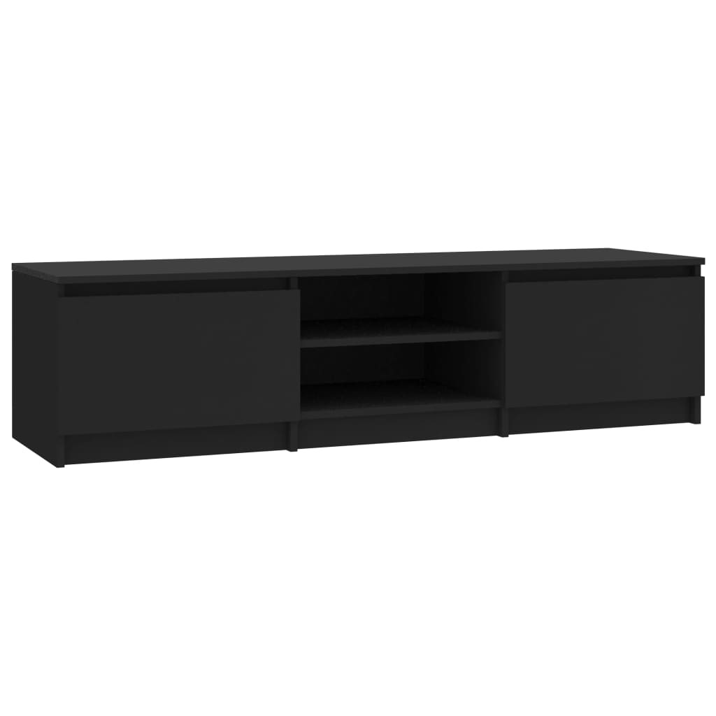 VD Tv-meubel 140 x 40 x 35,5 cm spaanplaat zwart