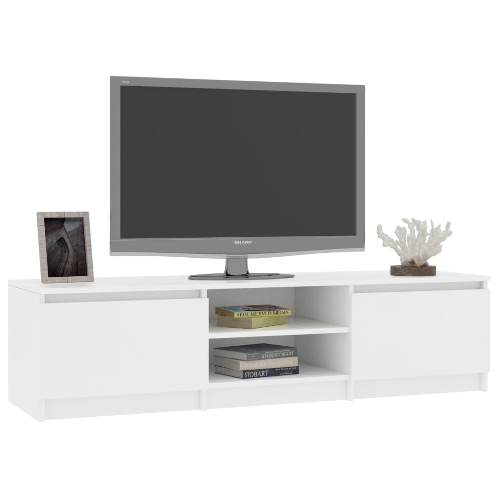 VD Tv-meubel 140 x 40 x 35,5 cm spaanplaat wit