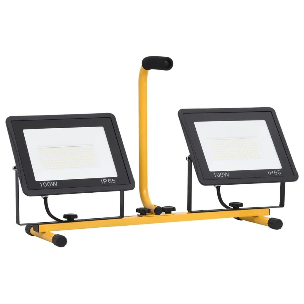 VD Werklamp - Bouwlamp met handvat LED 2 x 100 W koudwit