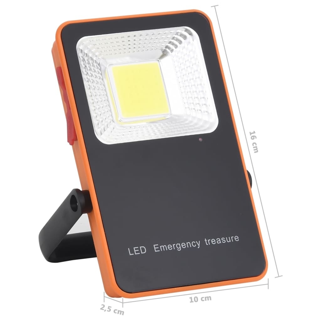 VD Werklamp - Bouwlamp LED ABS 10 W koudwit
