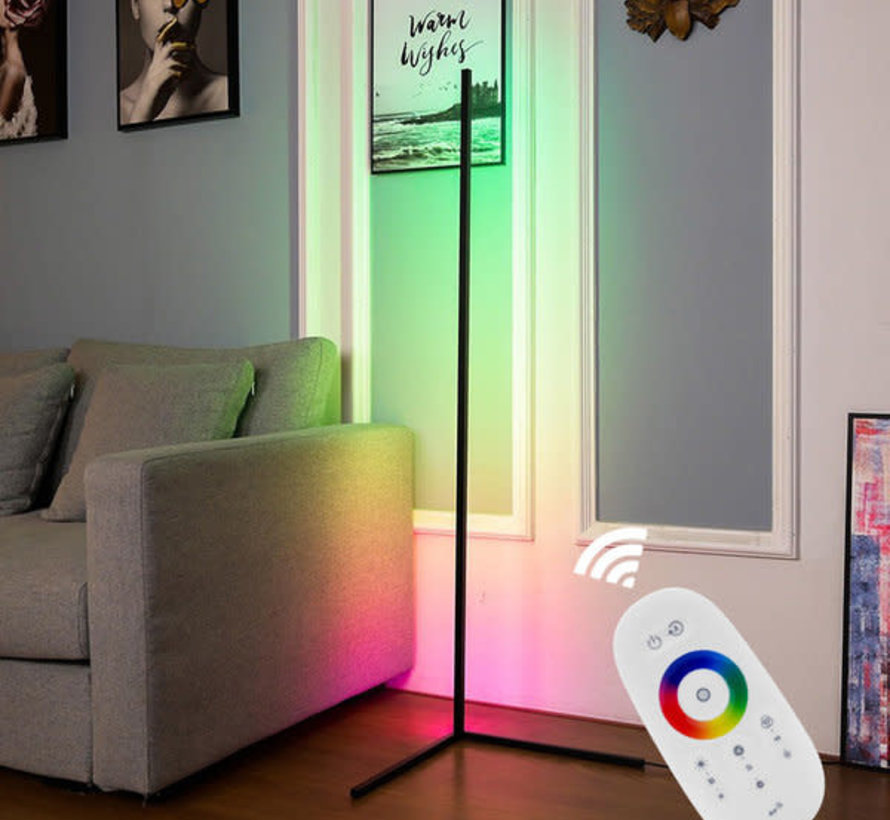 TM Moderne LED Vloerlamp RGB - LED Lamp - Hoeklamp - RGB Smart Lamp