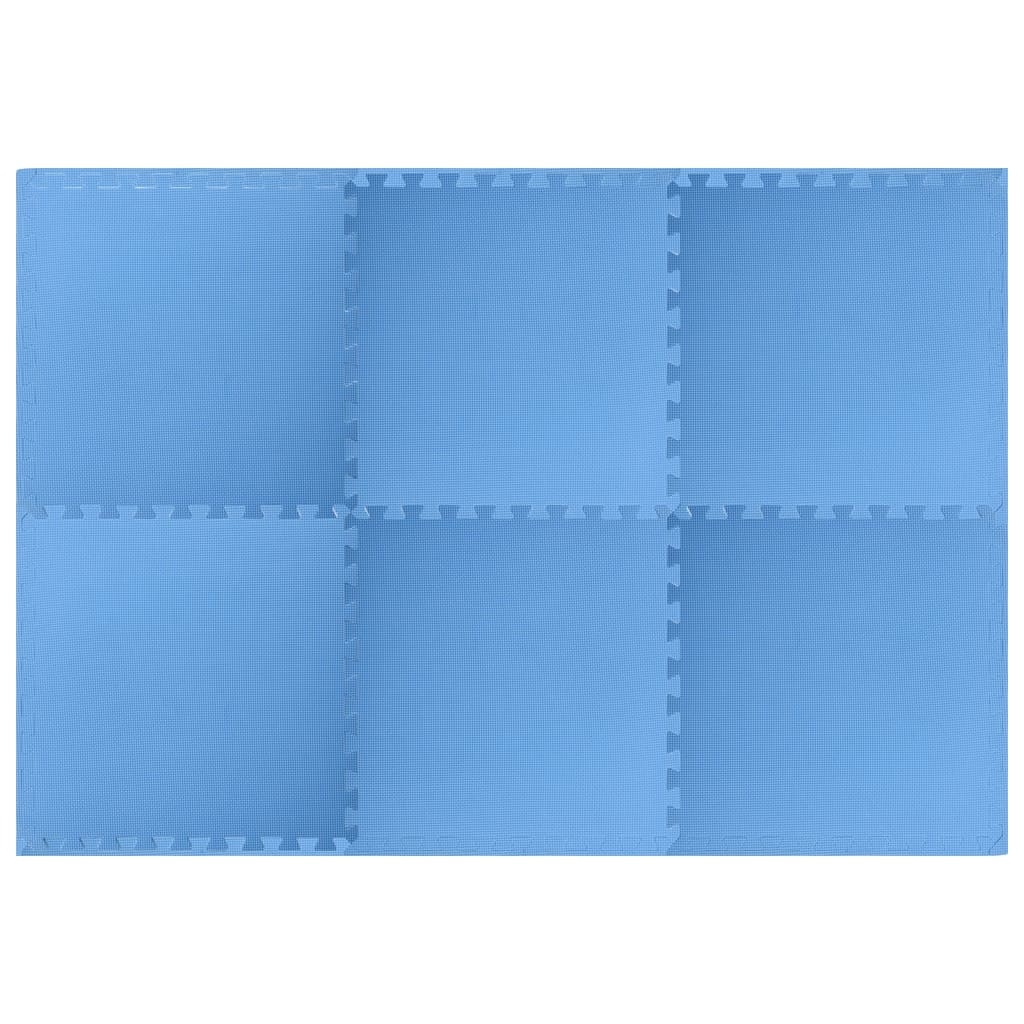 VD Vloermatten 24 st 8,64 m2 EVA schuim Blauw