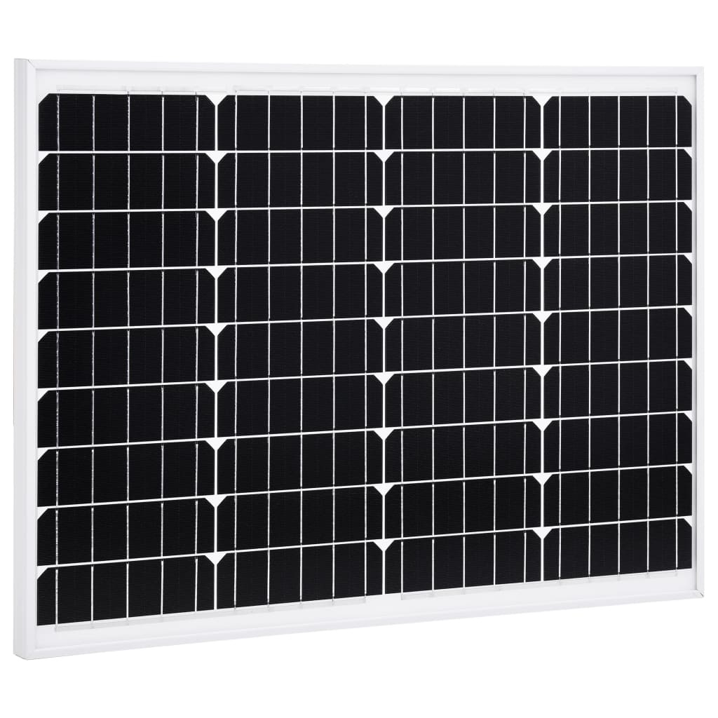 VD Zonnepaneel 50 W monokristallijn aluminium en veiligheidsglas