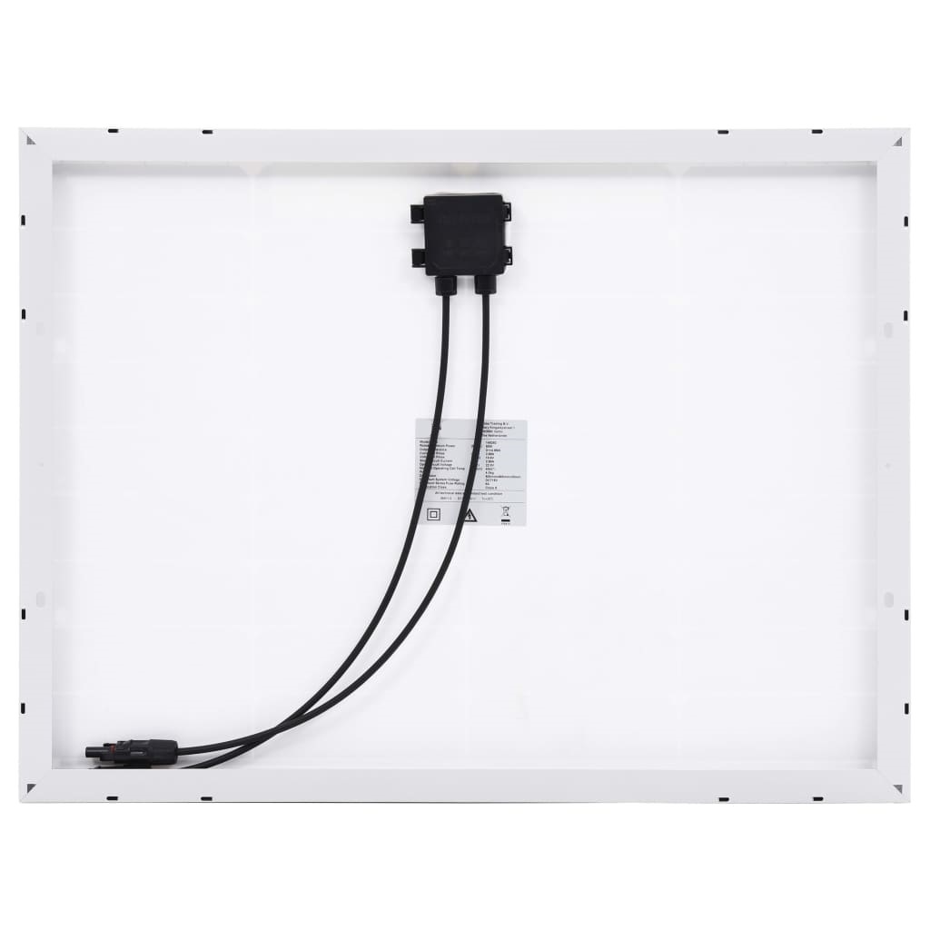 VD Zonnepaneel 50 W monokristallijn aluminium en veiligheidsglas