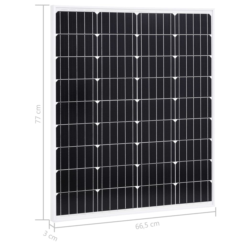 VD Zonnepaneel 80 W monokristallijn aluminium en veiligheidsglas