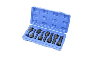 TM 8 Delige Lange Spline Krachtdoppenset met 1/2" Opname