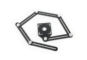 TM Verstelbare Multi-hoek liniaal 6 zijdige meetinstrument- tegel gat locator