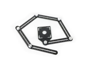 TM Verstelbare Multi-hoek liniaal 6 zijdige meetinstrument- tegel gat locator