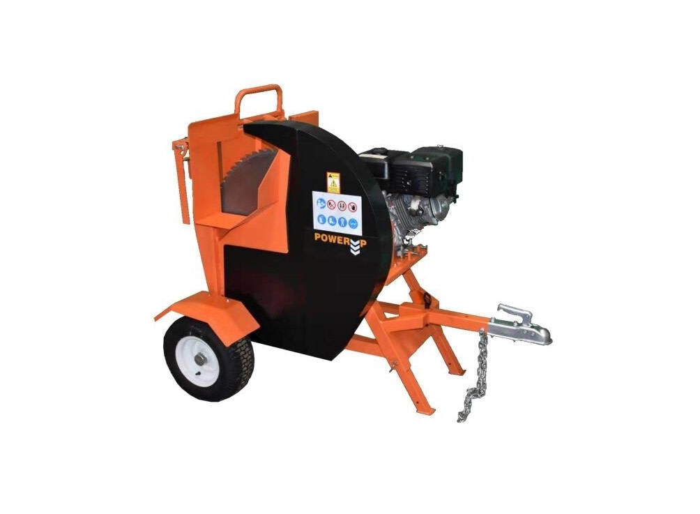 TM Profi Mobiele Benzine 15 PK - 420CC Wipzaag , Log Cutter , Brandhoutzaag met 270/1150 mm Zaagcapaciteit