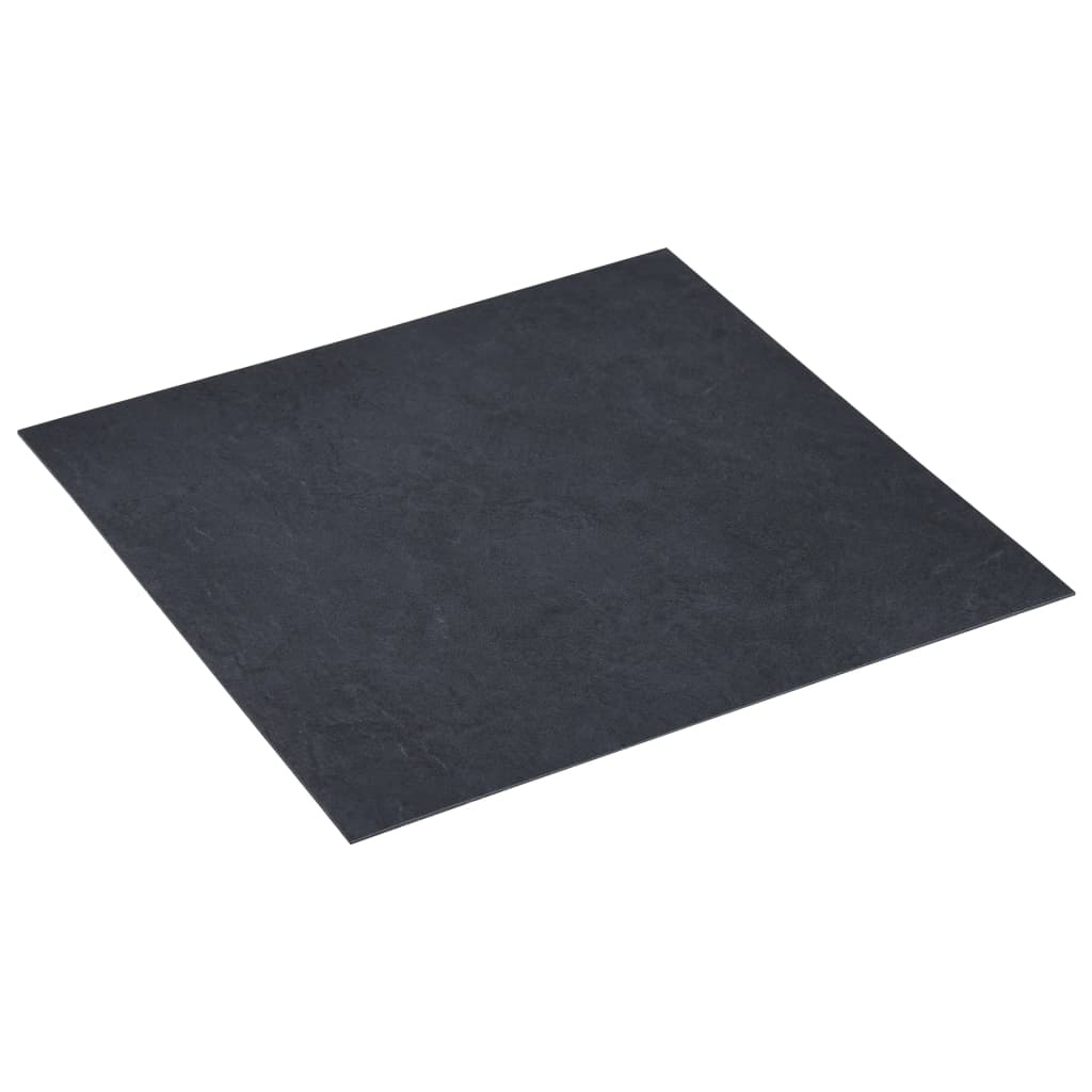 TM Vloerplanken 20 st zelfklevend 1,86 m² PVC zwart marmerpatroon