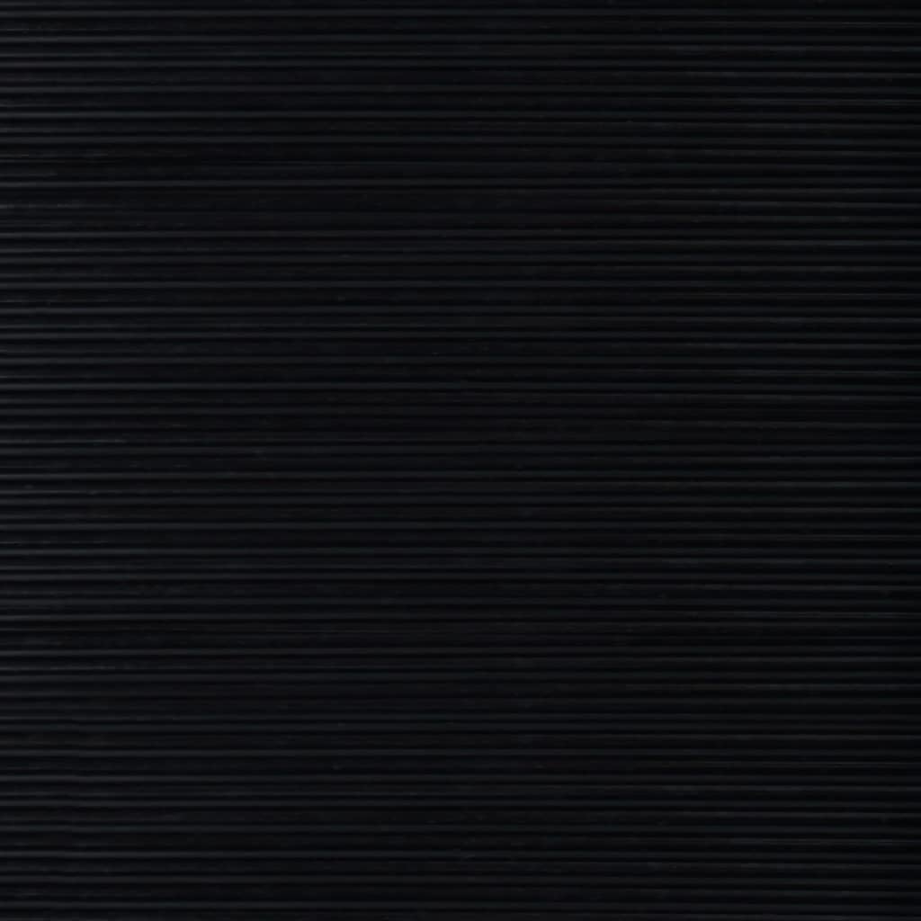 TM Vloermat anti-slip 3 mm 1,5x4 m rubber fijne ribbel Zwart