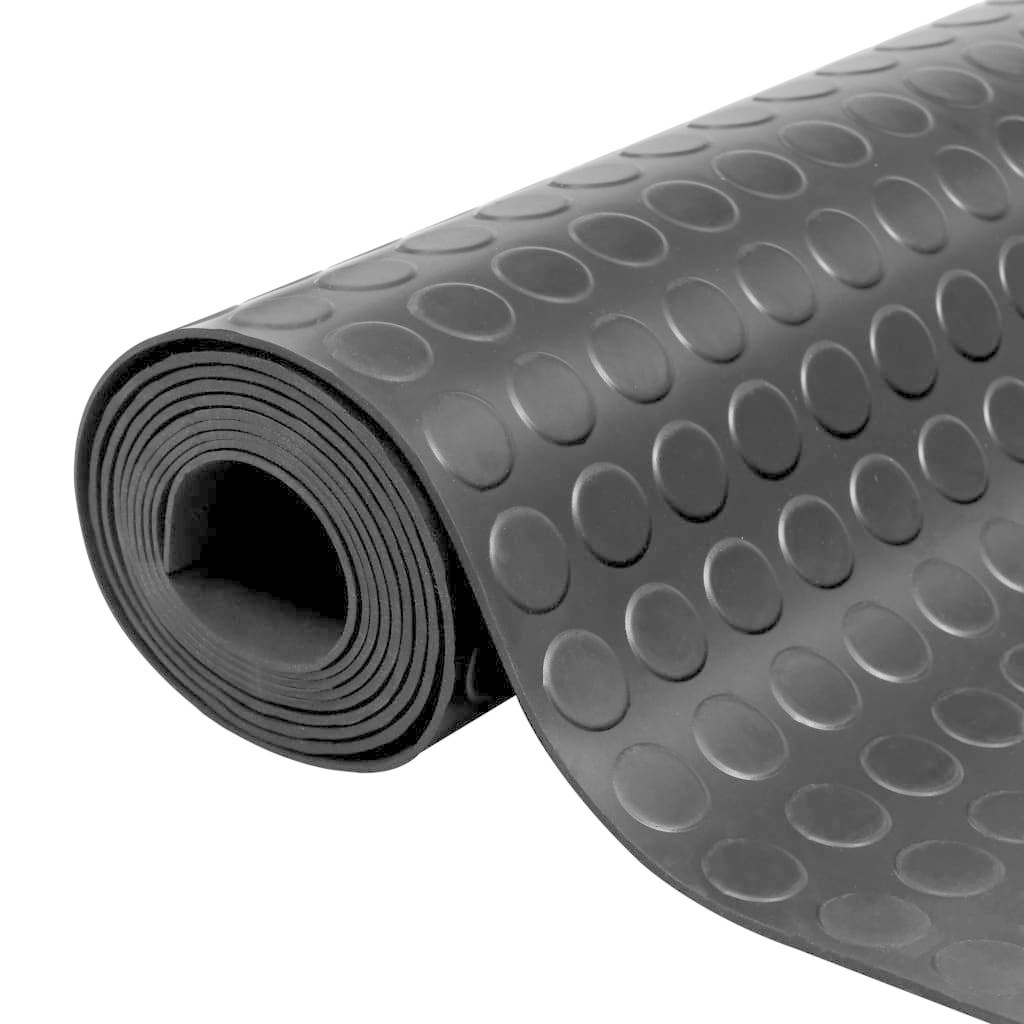 TM Vloermat anti-slip 3 mm 1,5x4 m rubber stip zwart