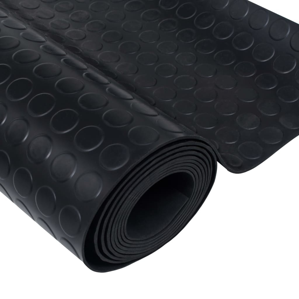 TM Vloermat anti-slip 3 mm 1,5x4 m rubber stip zwart