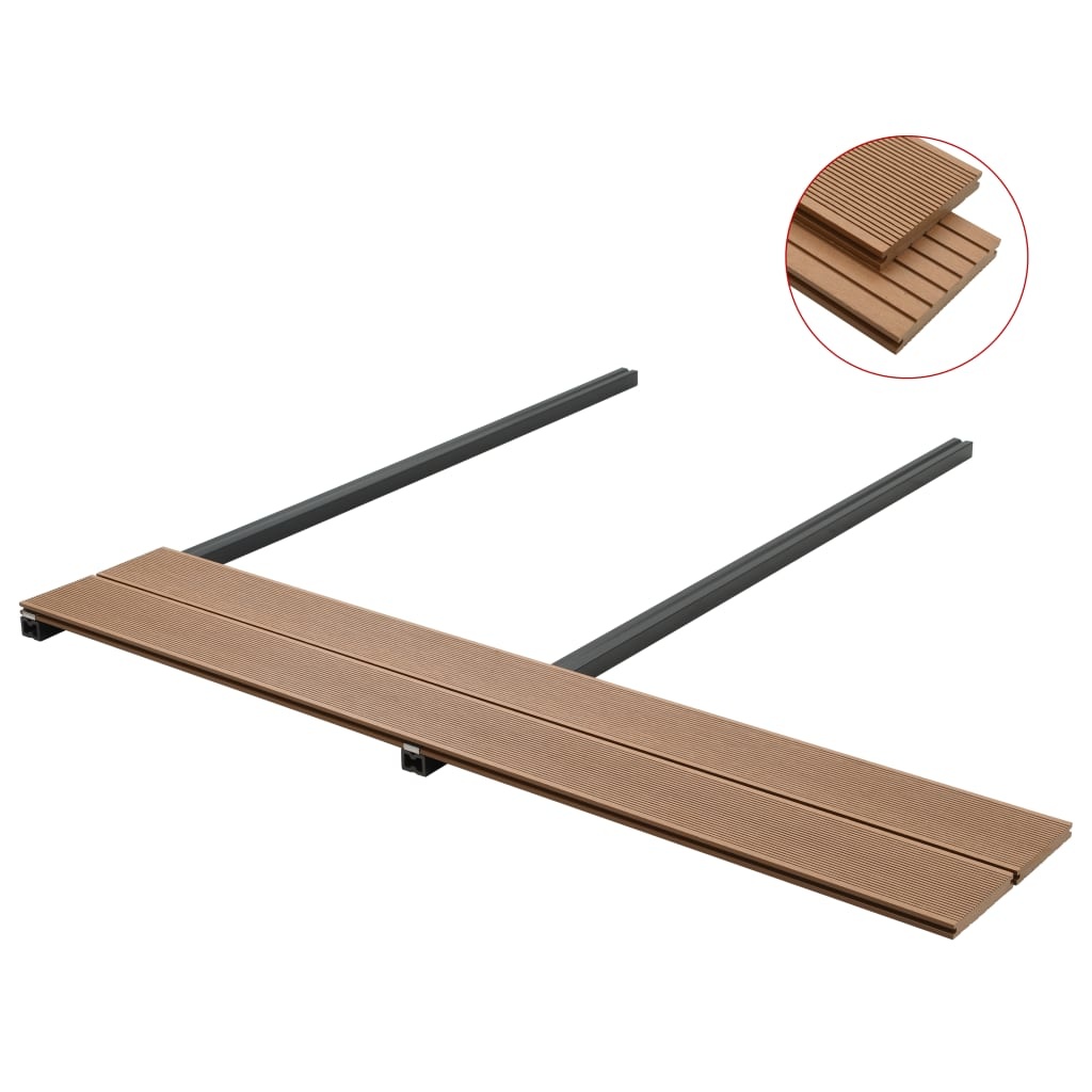 TM Terrasplanken met accessoires 10 m² 4 m massief HKC teak
