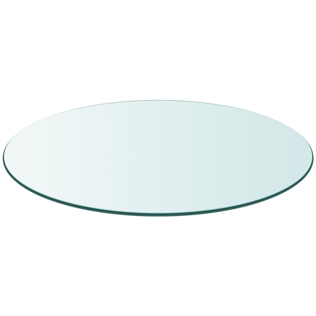 TM Tafelblad van gehard glas 600 mm rond