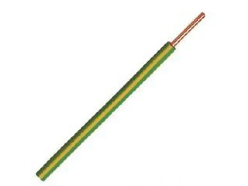 TM VD draad 2,5mm geel/groen rol 100 meter