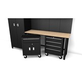 TM premium modulair werkplaatssysteem, 6-delig, matzwart
