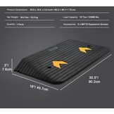 TM Drempel oprijplaat massief rubberen deur drempel oprijplaat 15 ton