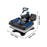 TM Transferpers Warmtepersmachine Warmteoverdrachtsprinter 12 x 15 inch