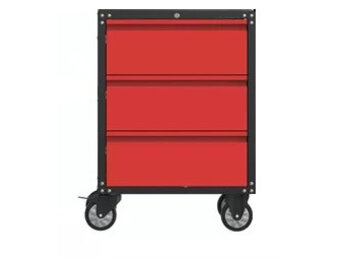 OUTLET TM Modulair gereedschapskast met 3 Lades Zwart/Rood