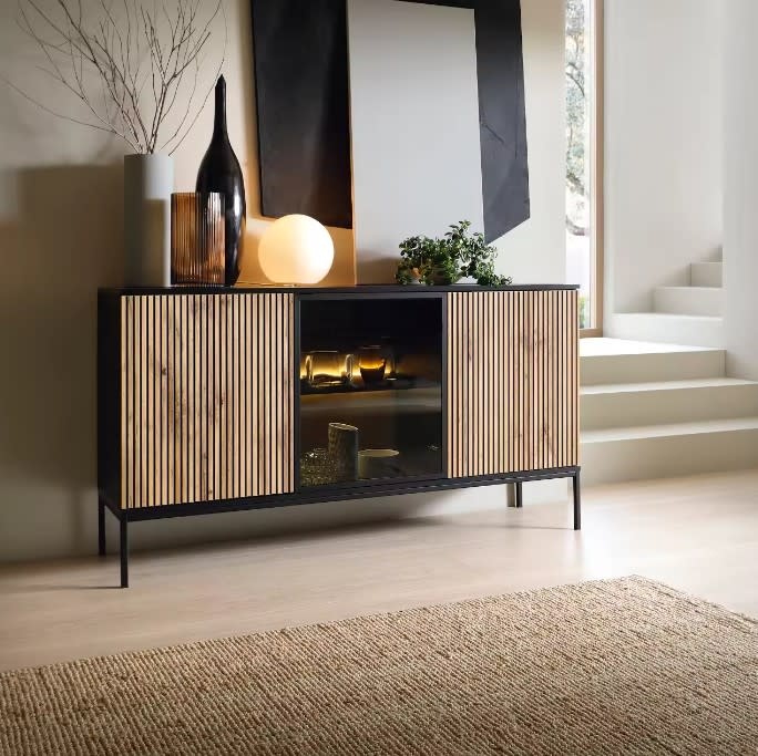 Tabar en Co Dressoirs kast met glas 153 cm