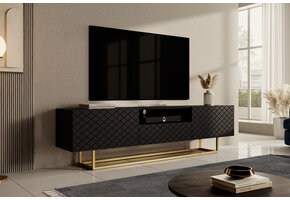 TV-Meubel modern Design met frame zwart 190cm