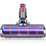 Zuigmond met LED Verlichting geschikt voor Dyson V15 / V11 / V10 / V8 / V7 / V6 - Mondstuk Parketborstel Accessoires en Onderdelen voor Steelstofzuiger - Opzetstuk Borstel - Wasbaar