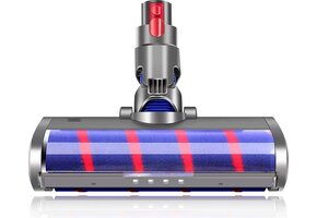 Zuigmond met LED Verlichting geschikt voor Dyson V15 / V11 / V10 / V8 / V7 / V6 - Mondstuk Parketborstel Accessoires en Onderdelen voor Steelstofzuiger - Opzetstuk Borstel - Wasbaar