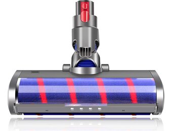 Zuigmond met LED Verlichting geschikt voor Dyson V15 / V11 / V10 / V8 / V7 / V6 - Mondstuk Parketborstel Accessoires en Onderdelen voor Steelstofzuiger - Opzetstuk Borstel - Wasbaar