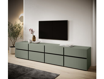 Tv meubel Modern design 224,8x40x48,2 cm Groen