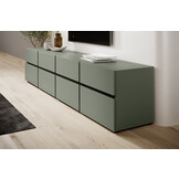 Tv meubel Modern design 224,8x40x48,2 cm Groen