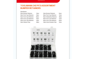 TM 242 Piece Assortment trim clips for HONDA