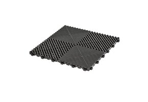 TM Garagevloer, Detailing tegel, Open kliktegel hard zwart 400x400x18mm