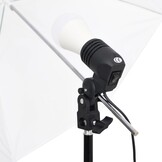 VD Fotostudioset met verlichtingsset en achtergrond