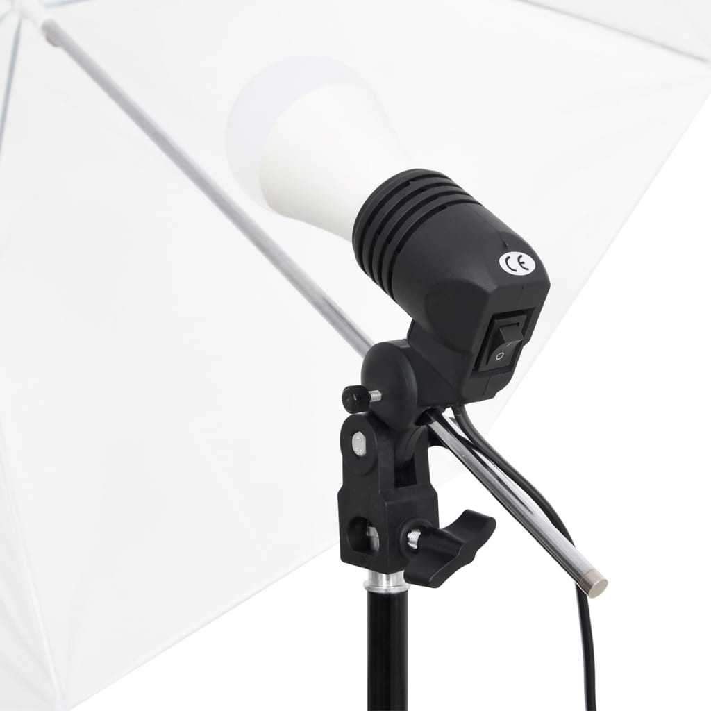 VD Fotostudioset met verlichtingsset en achtergrond