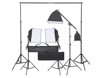 VD Fotostudioset met verlichtingsset