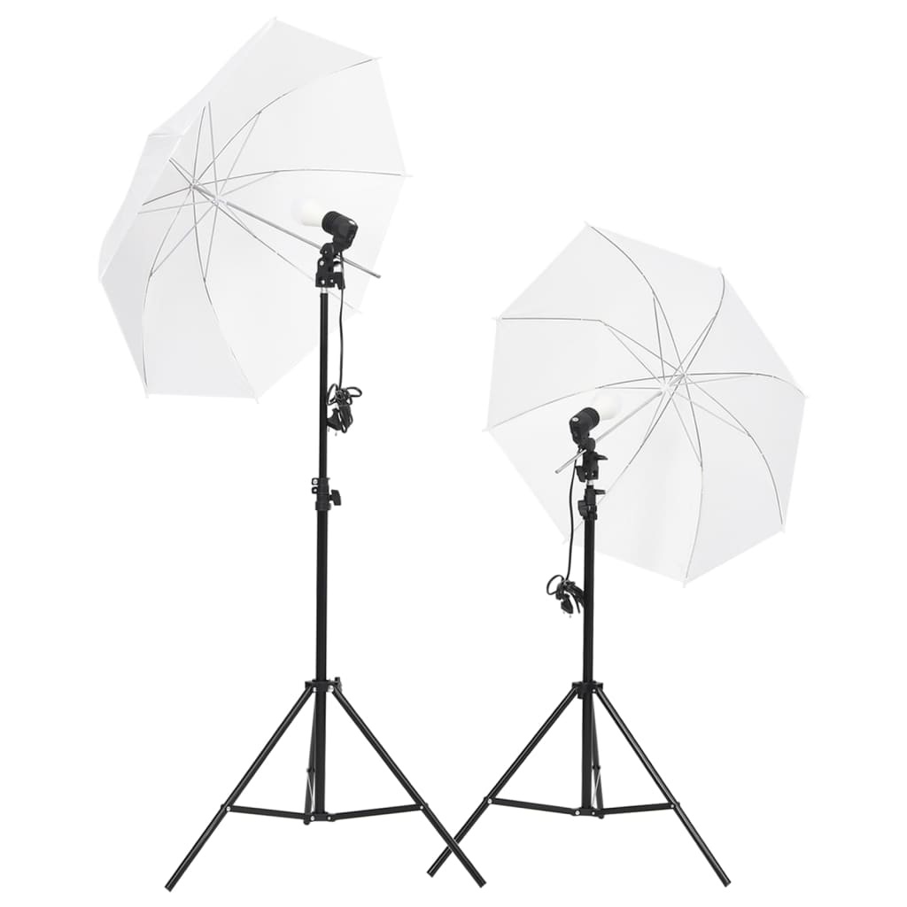 VD Fotostudioset met verlichtingsset en achtergrondscherm