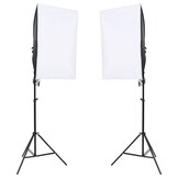 VD Fotostudioset met verlichtingsset en achtergrond