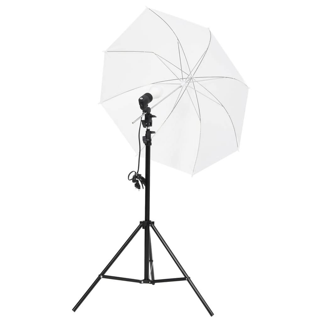 VD Fotostudioset met verlichtingsset en achtergrond
