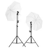 VD Fotostudioset met verlichtingsset, achtergrond en reflector