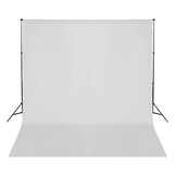 VD  Fotostudioset met verlichtingsset en achtergrond