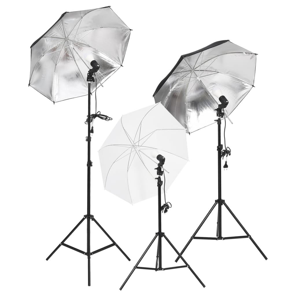 VD Fotostudioset met verlichtingsset en achtergrond