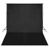 VD Achtergrondsysteem 300x300 cm zwart
