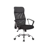 Bureaustoel ergonomisch , geventileerde rugleuning , zwart , verstelbaar