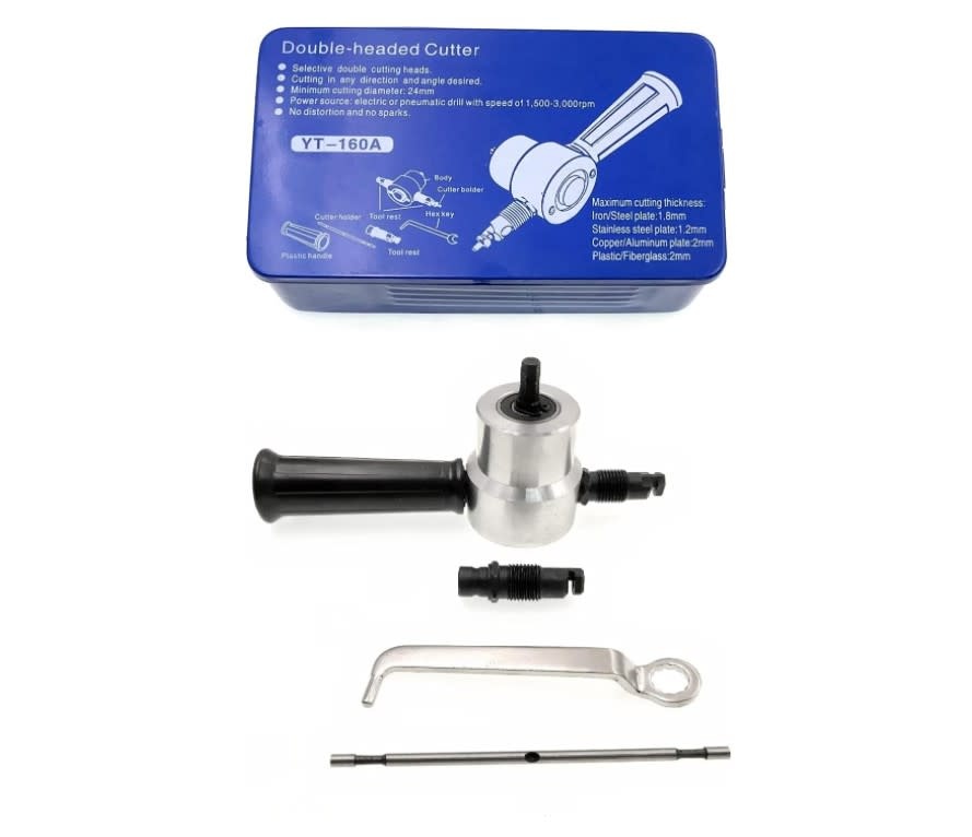 TM Knabbelschaar voor in de Boormachine met Draaibare Kop