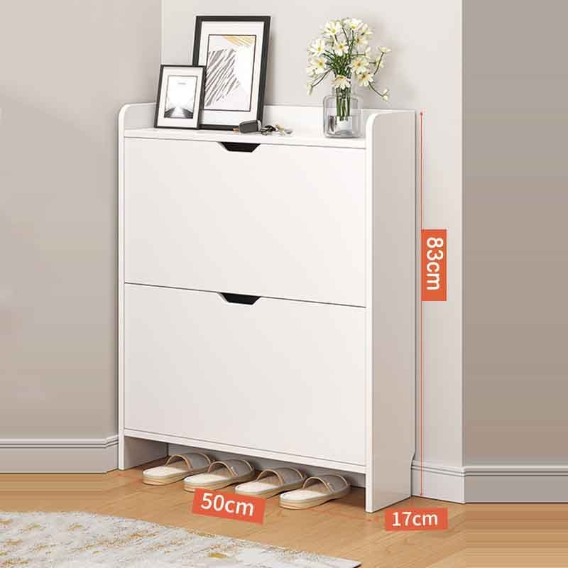 Schoenenkast 50x17x83 cm Wit